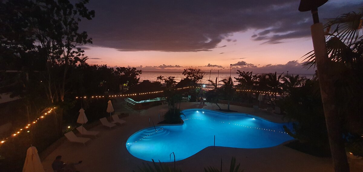 The view from the Thai restaurant